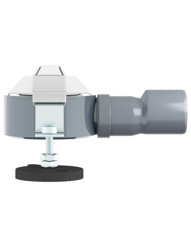 Scolascale per doccia a 360° con modello slim Argento 50 cm