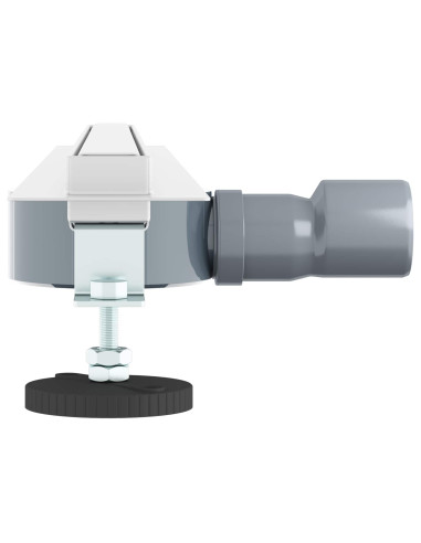 Scolascale per doccia a 360° con modello slim Argento 70 cm