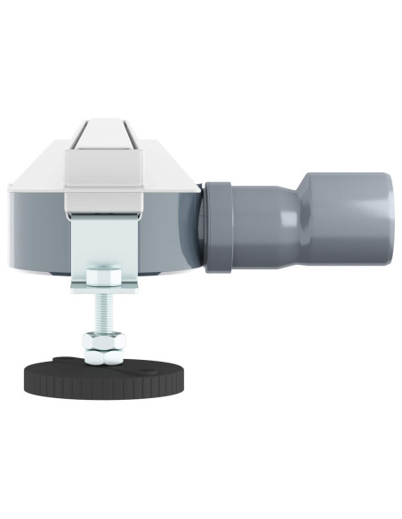 Scolascale per doccia a 360° con modello slim Argento 70 cm