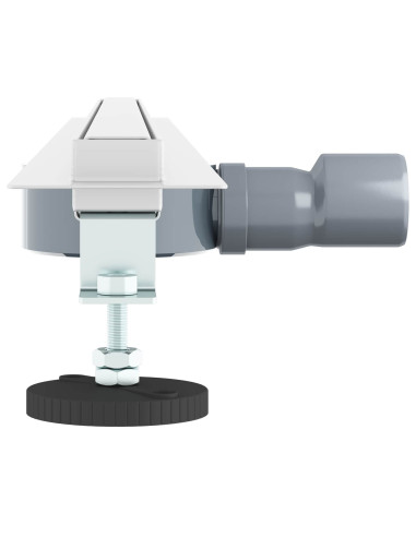 Scolascale per doccia a 360° con modello slim Argento 90 cm