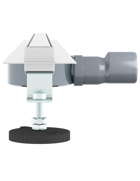 Scolascale per doccia a 360° con modello slim Argento 90 cm