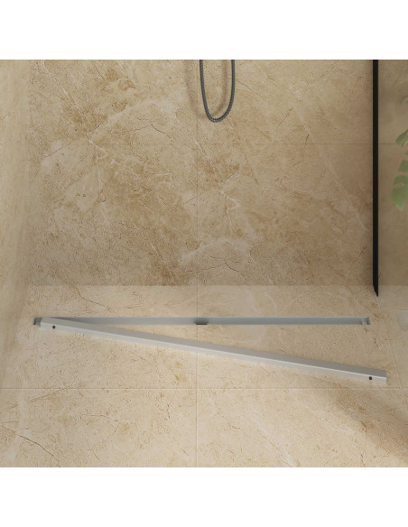 Scolascale per doccia a 360° con modello slim Argento 100 cm