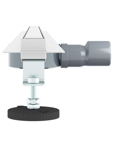 Scolascale per doccia a 360° con modello slim Argento 100 cm