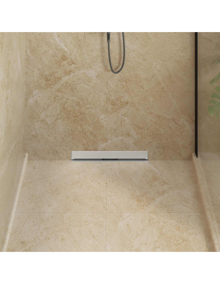 Scarico Doccia da Parete Argento 50 cm Acciaio Inox 304