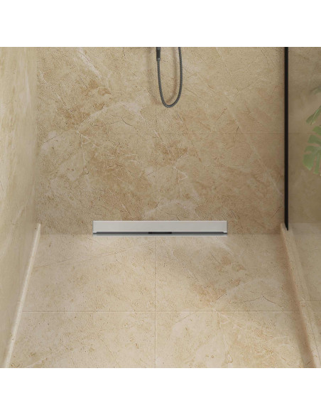 Scarico Doccia da Parete Argento 60 cm Acciaio Inox 304