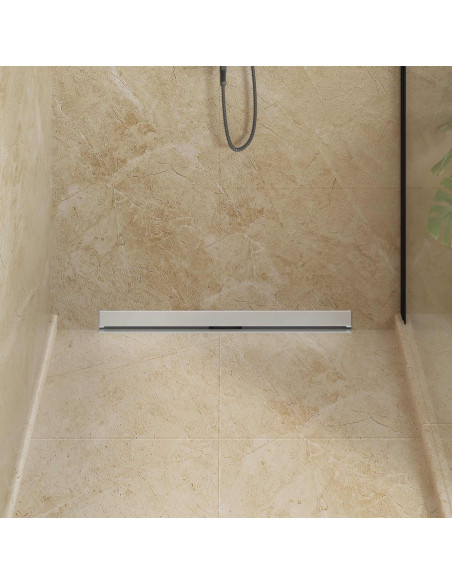 Scarico Doccia da Parete Argento 80 cm Acciaio Inox 304