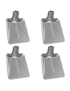 Testa di Pala 4 pcs Argento 43 x 32,5 cm Alluminio 2