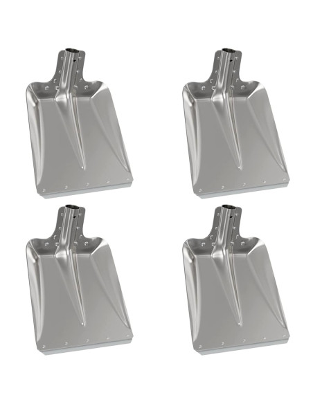 Testa di Pala 4 pcs Argento 43 x 32,5 cm Alluminio