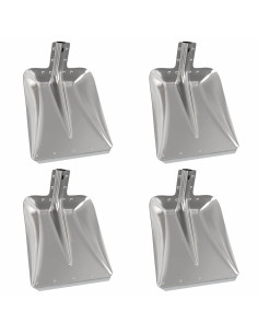 Testa di Pala 4 pcs Argento 45 x 38 cm Alluminio 2