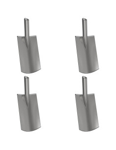 Testa di Pala 4 pcs Argento 43 x 17 cm 2