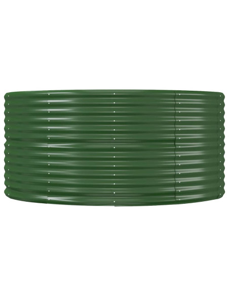 Letto Giardino Acciaio Zincato 291x140x68 cm Verde