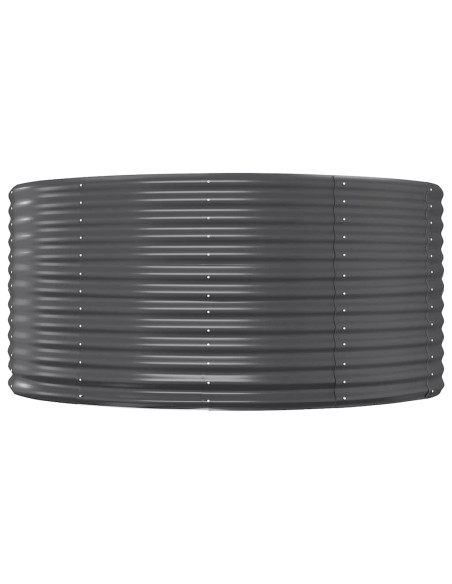 Letto Giardino Acciaio Zincato 291x140x68cm Antracite