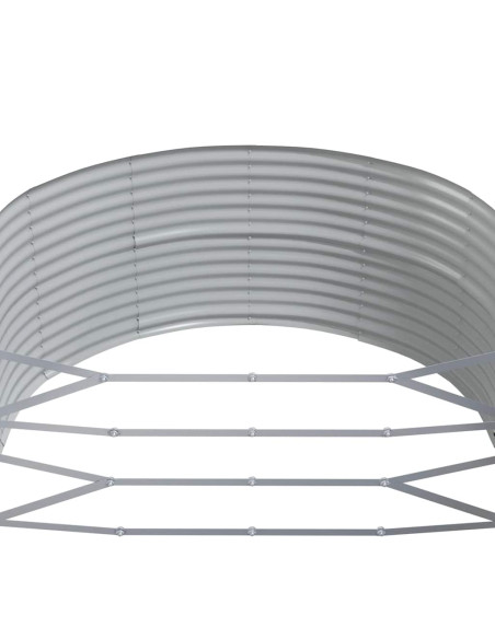 Letto Giardino Acciaio Zincato 447x140x68cm Antracite