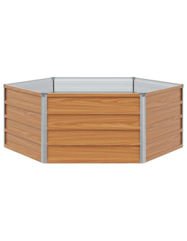 Letto rialzato da giardino Aspetto legno 129 x 129 x 45 cm