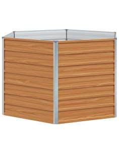 Letto rialzato da giardino Marrone Chiaro 129 x 129 x 77 cm 2