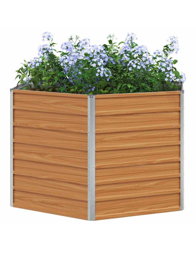 Letto rialzato da giardino Marrone Chiaro 129 x 129 x 77 cm