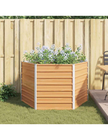 Letto rialzato da giardino Marrone Chiaro 129 x 129 x 77 cm