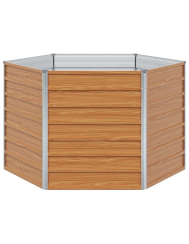 Letto rialzato da giardino Marrone Chiaro 129 x 129 x 77 cm