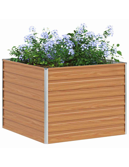 Letto rialzato da giardino Marrone Chiaro 100 x 100 x 77 cm