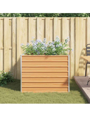 Letto rialzato da giardino Marrone Chiaro 100 x 100 x 77 cm