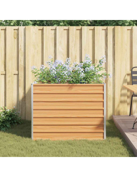 Letto rialzato da giardino Marrone Chiaro 100 x 100 x 77 cm