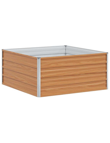 Letto rialzato da giardino Marrone Chiaro 100 x 100 x 45 cm