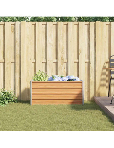 Letto rialzato da giardino Marrone Chiaro 100 x 40 x 45 cm