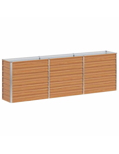 Letto rialzato da giardino Marrone Chiaro 240 x 40 x 77 cm