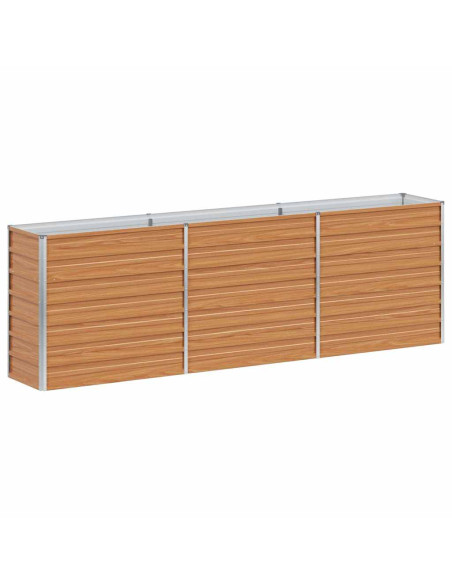 Letto rialzato da giardino Marrone Chiaro 240 x 40 x 77 cm