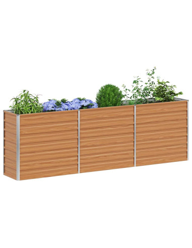 Letto rialzato da giardino Marrone Chiaro 240 x 40 x 77 cm