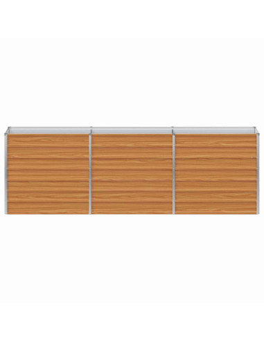 Letto rialzato da giardino Marrone Chiaro 240 x 40 x 77 cm