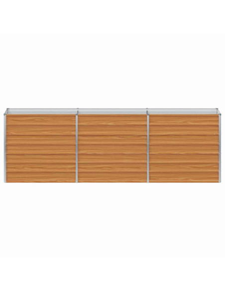 Letto rialzato da giardino Marrone Chiaro 240 x 40 x 77 cm