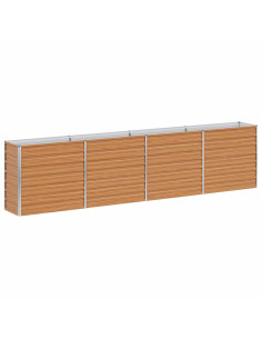 Letto rialzato da giardino Marrone Chiaro 320 x 40 x 77 cm 2