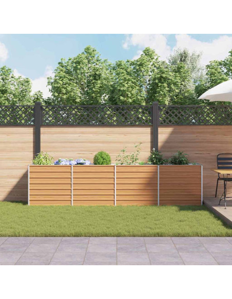 Letto rialzato da giardino Marrone Chiaro 320 x 40 x 77 cm