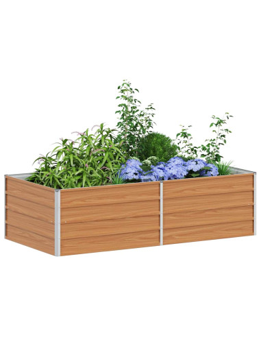 Letto rialzato da giardino Marrone Chiaro 160 x 80 x 45 cm