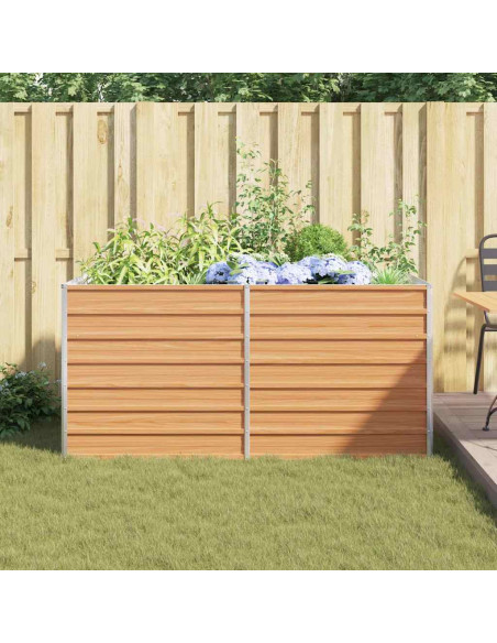 Letto rialzato da giardino Marrone Chiaro 160 x 80 x 77 cm