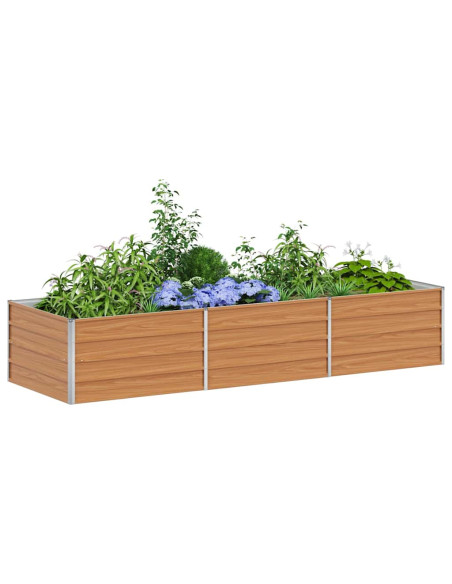 Letto rialzato da giardino Marrone Chiaro 240 x 80 x 45 cm