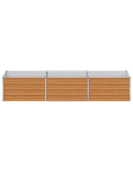 Letto rialzato da giardino Marrone Chiaro 240 x 80 x 45 cm
