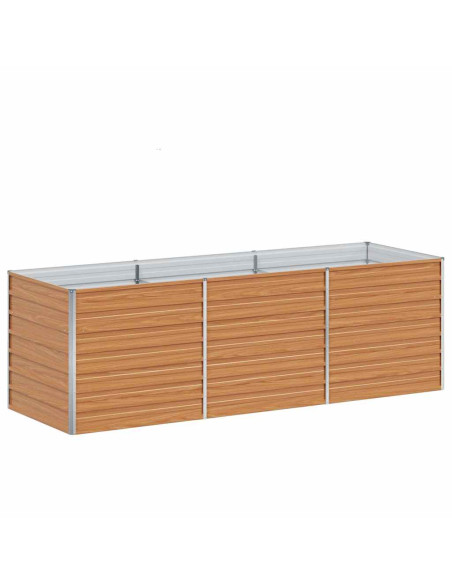 Letto rialzato da giardino Marrone Chiaro 240 x 80 x 77 cm