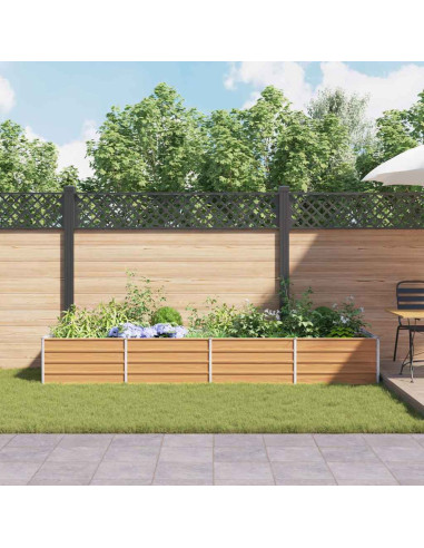 Letto rialzato da giardino Marrone Chiaro 320 x 80 x 45 cm
