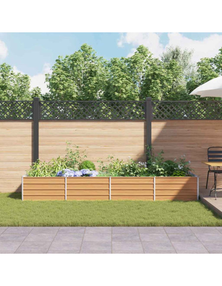 Letto rialzato da giardino Marrone Chiaro 320 x 80 x 45 cm