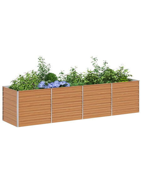 Letto rialzato da giardino Marrone Chiaro 320 x 80 x 77 cm