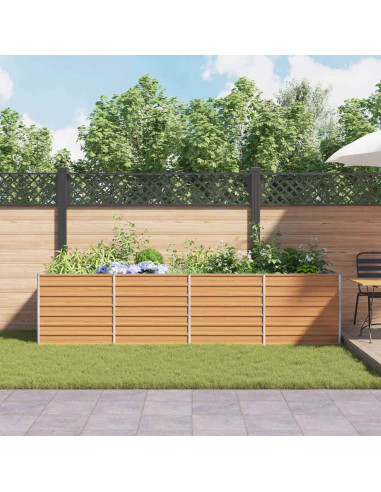 Letto rialzato da giardino Marrone Chiaro 320 x 80 x 77 cm