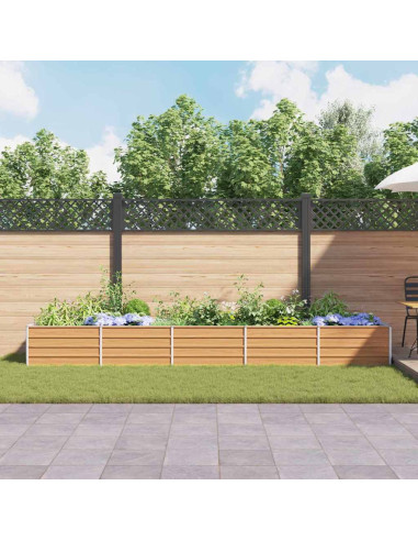 Letto rialzato da giardino Marrone Chiaro 400 x 80 x 45 cm