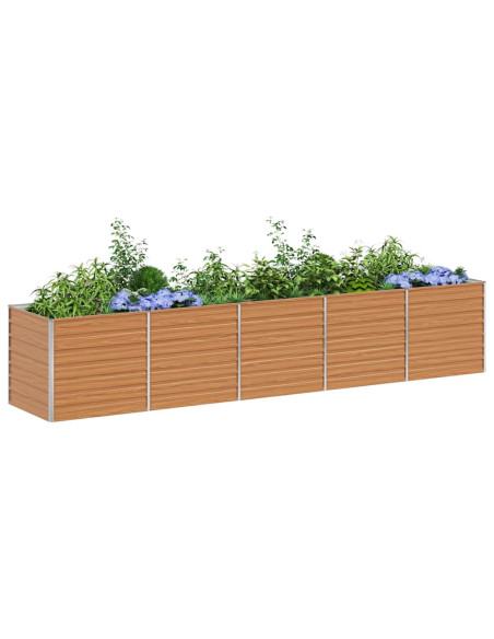 Letto rialzato da giardino Marrone Chiaro 400 x 80 x 77 cm