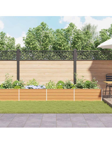 Letto rialzato da giardino Marrone Chiaro 600 x 80 x 45 cm