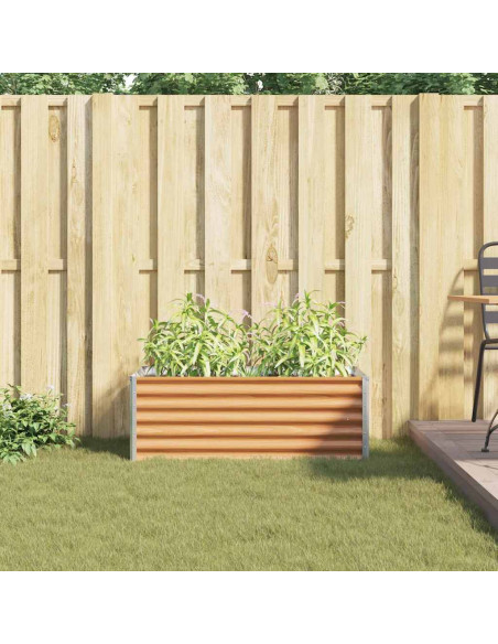 Letto rialzato da giardino 98 x 50 x 36 cm Acciaio zincato