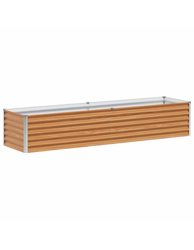 Letto rialzato da giardino 195 x 50 x 36 cm Acciaio zincato
