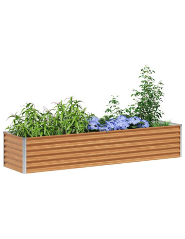 Letto rialzato da giardino 195 x 50 x 36 cm Acciaio zincato