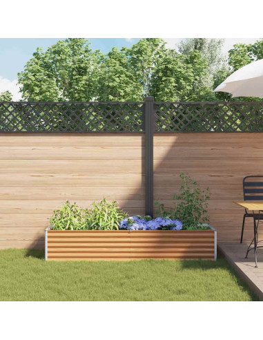 Letto rialzato da giardino 195 x 50 x 36 cm Acciaio zincato